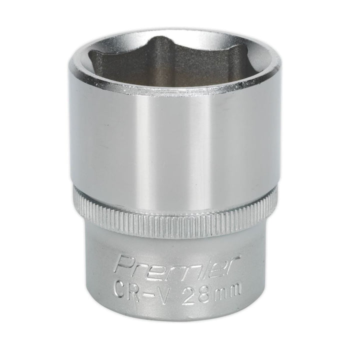 Sealey WallDrive Socket 28mm 1/2"Sq Drive S1228 Sealey - Town Tools 