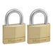 Master Lock Solid Brass 40mm Padlock 4-Pin - Keyed Alike x 2 Master Lock - Town Tools