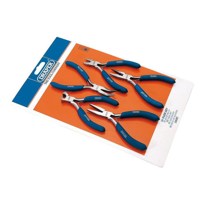 Draper Carbon Steel Mini Plier Set (5 Piece) 33057 Draper - Town Tools 