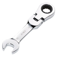 Draper HI-TORQ Metric Stubby Flexible Head Ratchet Combination Spanner, 11mm