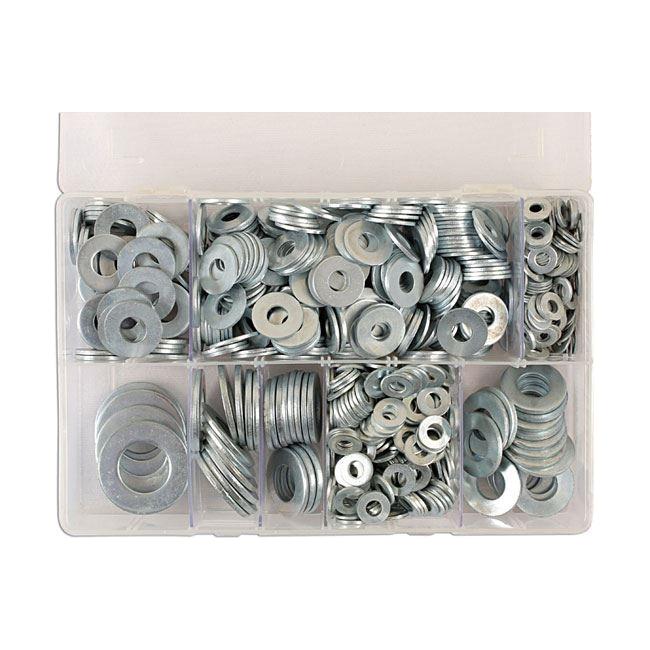 Connect Assorted Form C Flat Washers Box 800pc 31863 Tool Connection - Town Tools 