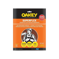 Oakey Superflex Cloth Backed Aluminium Oxide Sheets 230 x 280mm Assorted (3)