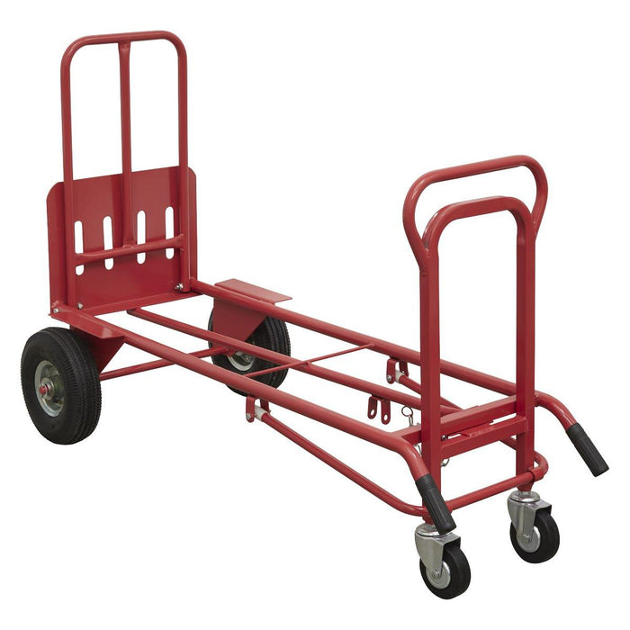 Sealey Sack Truck 3-in-1 with Pneumatic Tyres 250kg Capacity CST989