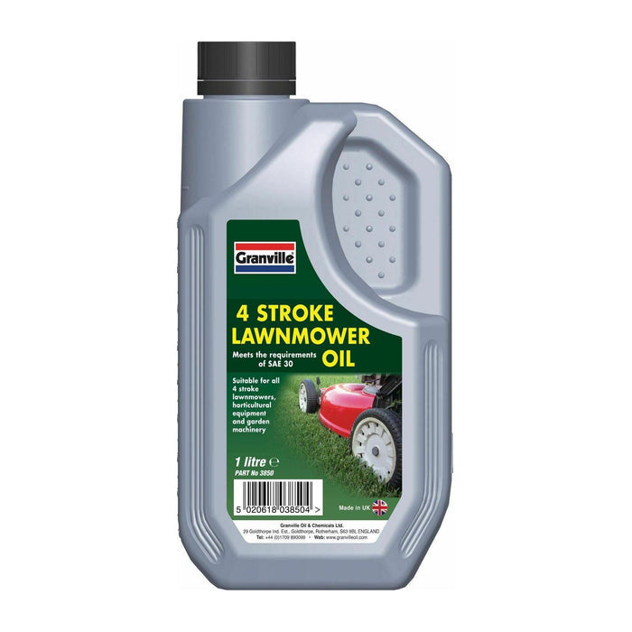 Granville 4 Stroke Lawnmower Oil Garden Machinery Oil Fluid SAE 30 1 Litre