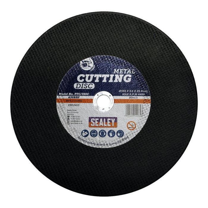 Sealey Cutting Disc355 x 3mm25.4mm Bore PTC/355C Sealey - Town Tools 