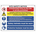 Scan Composite Site Safety Notice - FMX Sign 800 x 600mm Scan - Town Tools