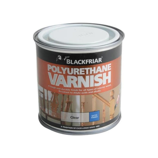 Blackfriar Polyurethane Varnish P100 Clear Satin 250ml Blackfriar - Town Tools