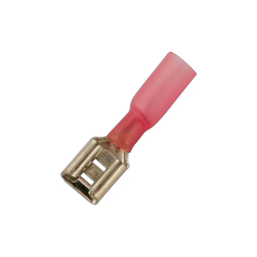 Connect Red Heat Shrink Female Push-on Terminal 6.3mm 25pc 30165 Tool Connection - Town Tools 