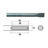 Faithfull SDS Max Chisel 400mm