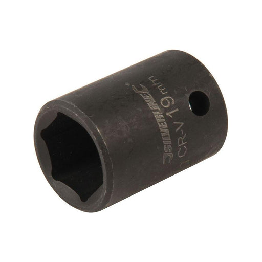 Silverline Impact Socket 1/2" Drive 6pt Metric 19mm Silverline - Town Tools 