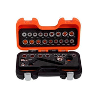 Bahco S Type Ratchet Ring Wrench & Adaptor Set, 29 Piece