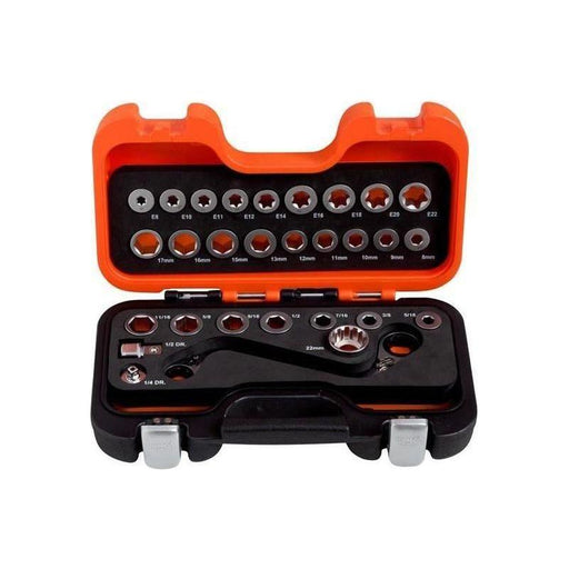 Bahco S Type Ratchet Ring Wrench & Adaptor Set, 29 Piece Bahco - Town Tools