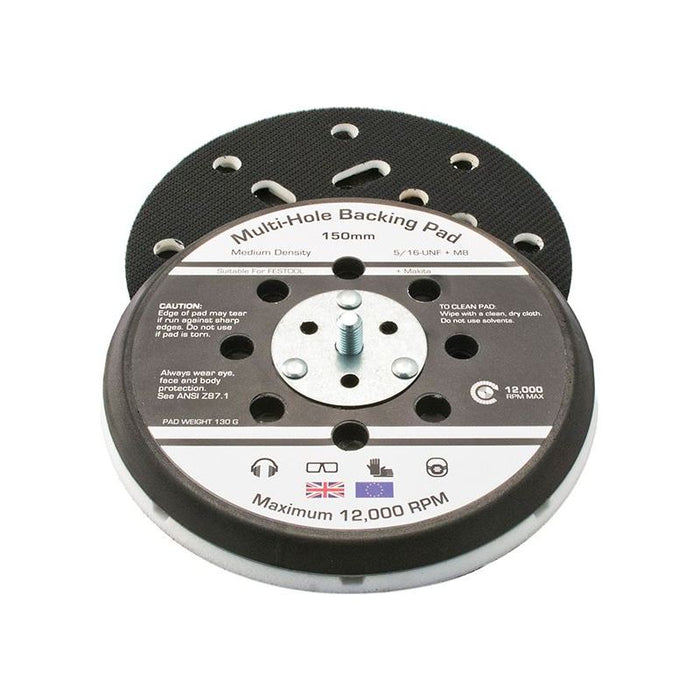 Flexipads World Class Dual Action Sander Pad 150mm GRIP® Multi 5/16 UNF +M8 Flexipads World Class - Town Tools