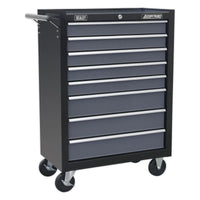Sealey Rollcab 8 Drawer with Ball-Bearing Slides Black/Grey AP3508TB
