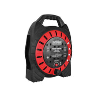 Faithfull Power Plus Semi-Enclosed Cable Reel 240V 13A 4-Socket 10m