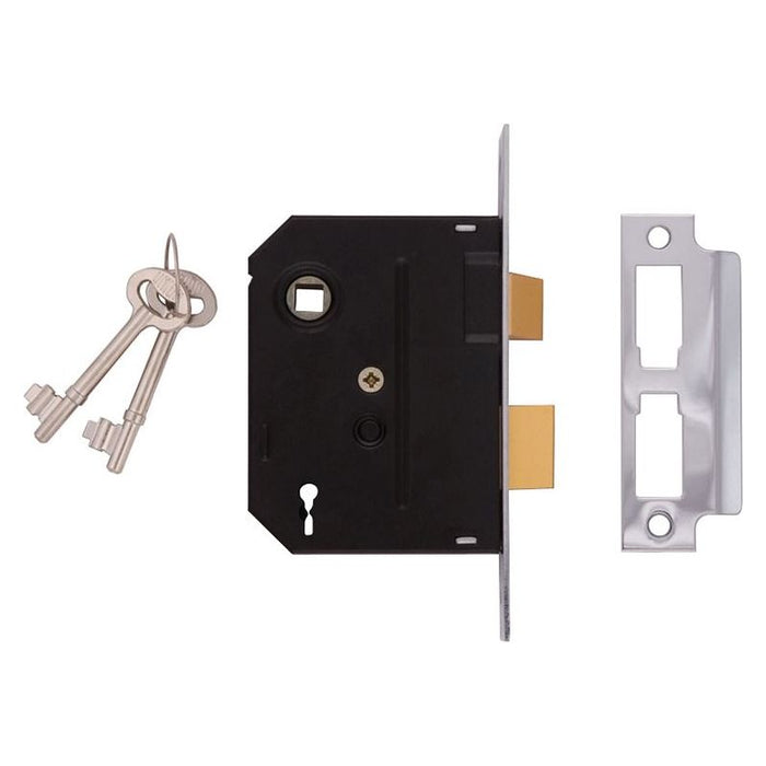 Union 2295 2 Lever Mortice Sashlock Chrome Finish 63mm 2.5in Box UNION - Town Tools