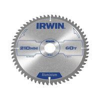 Irwin® Professional Aluminium Circular Saw Blade 210 x 30mm x 60T TCG