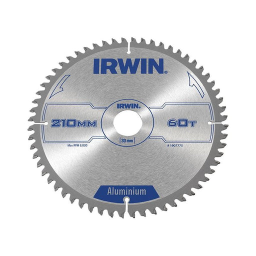 Irwin® Professional Aluminium Circular Saw Blade 210 x 30mm x 60T TCG IRWIN® - Town Tools