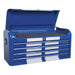 Sealey Retro Style Extra-Wide Topchest & Rollcab Combination 10 Drawer Blue/Whit Sealey - Town Tools 