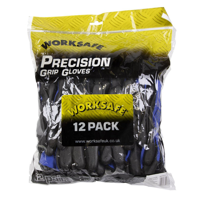 Worksafe Worksafe Lightweight Precision Grip Gloves, X-Large - Pack of 12 Pairs Worksafe - Town Tools 