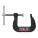 Sealey Junior C-Clamp Set 28mm x 28mm 8pc GCC05 Sealey - Town Tools 