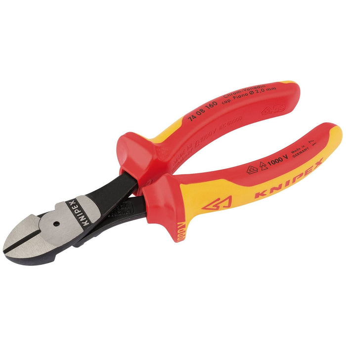 Draper Knipex 74 08 160UKSBE VDE Fully Insulated High Leverage Diagonal Side Cut Draper - Town Tools 