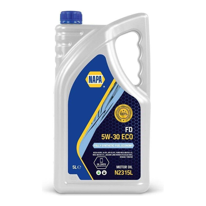 5L NAPA 5W30 ECO FD Fully Synthetic Fuel Economy Engine Oil ACEA A5/B5, A1/B1 NAPA - Town Tools 