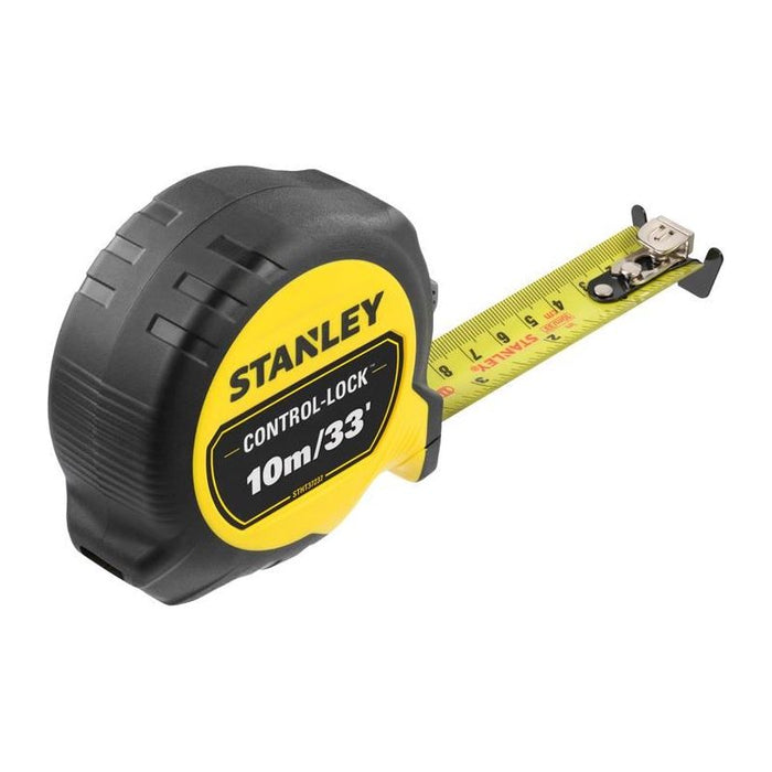 Stanley® Hand Tools CONTROL-LOCK™ Pocket Tape 10m/33ft (Width 25mm) STANLEY® Hand Tools - Town Tools