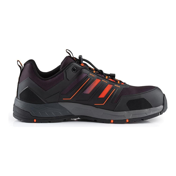 Scruffs Air Safety Trainer Black/Orange Size 8 / 42 Scruffs - Town Tools 