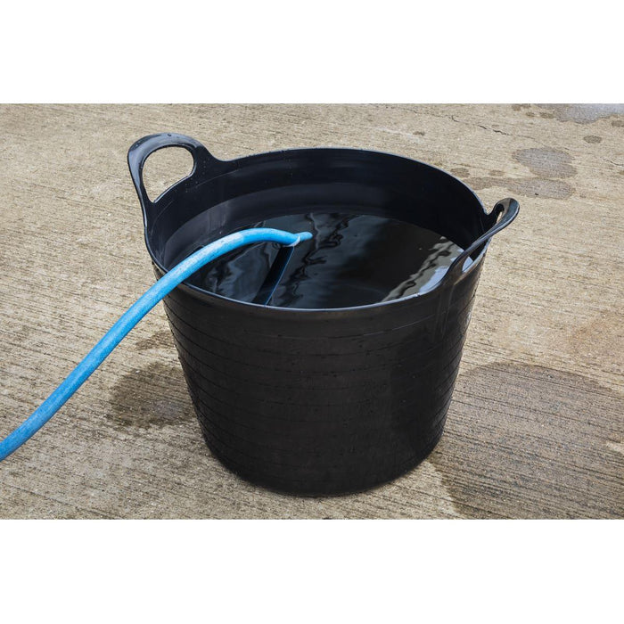 Sealey Heavy-Duty Flexi Tub 40L Black SFT40B Sealey - Town Tools 