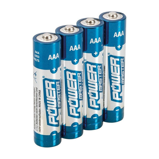 Powermaster AAA Super Alkaline Battery LR03 4pk 4pk PowerMaster - Town Tools 