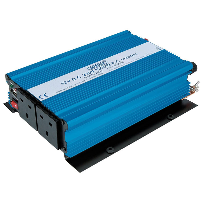 Draper 12V DC-AC Inverter, 1000W 23245 Draper - Town Tools 