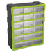 Sealey Cabinet Box 18 Drawer Hi-Vis Green/Black APDC18HV Sealey - Town Tools 