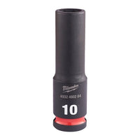 Milwaukee 10Mm 3/8 Impact Socket Deep-1Pc Ne 4932480284