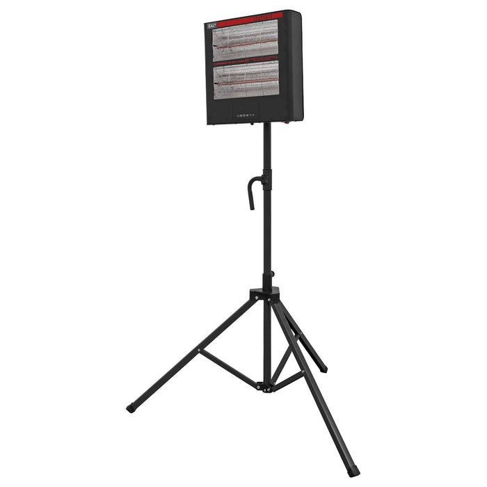 Sealey Infrared Quartz Heater with Tripod Stand 230V 1.4/2.8kW IR28CT Sealey - Town Tools 