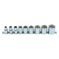 Laser Whitworth Socket Set 1/2"D 9pc 2919