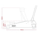 Sealey Low Profile Trolley Jack with Rocket Lift 3 Tonne - Red 3000LE Sealey - Town Tools 