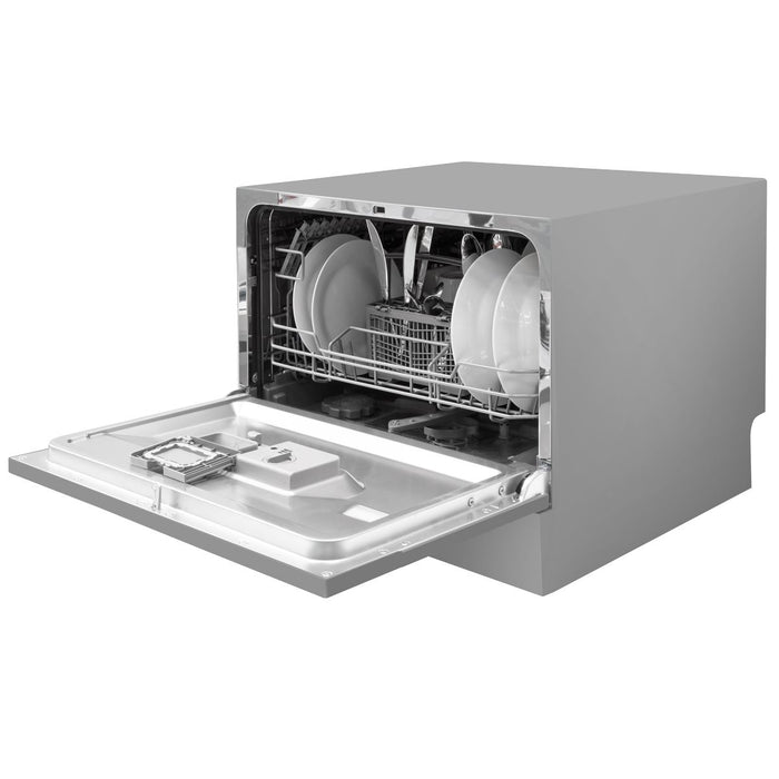 Baridi Tabletop Dishwasher 6 Place Settings 6.5L Capacity - Silver DH84 Baridi - Town Tools 