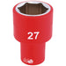 Draper Fully Insulated VDE Socket, 1/2" Sq. Dr., 27mm 31964 Draper - Town Tools 