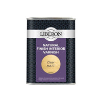 Liberon Natural Finish Interior Varnish Clear Matt 1 litre