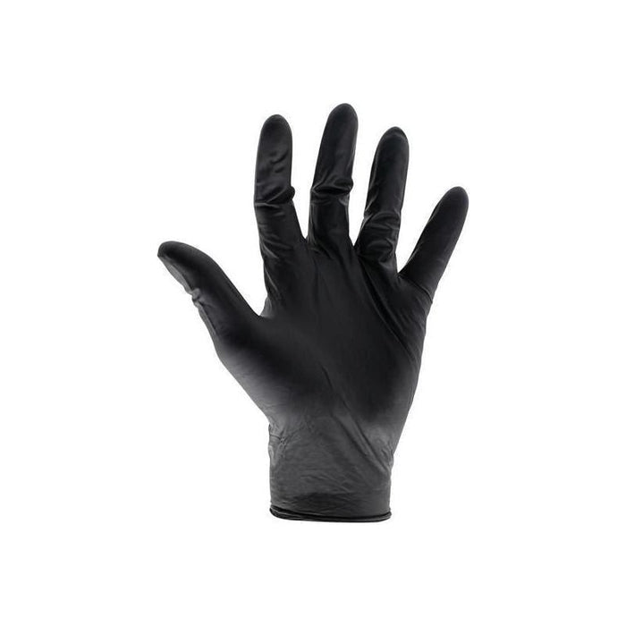 Scan Black Heavy-Duty Nitrile Disposable Gloves Medium Size 7 (Box of 100) Scan - Town Tools
