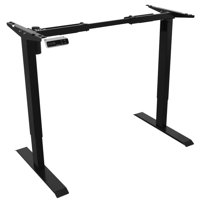 Dellonda Single Motor Ultra-Quiet Adjustable-Height Desk Frame- Black