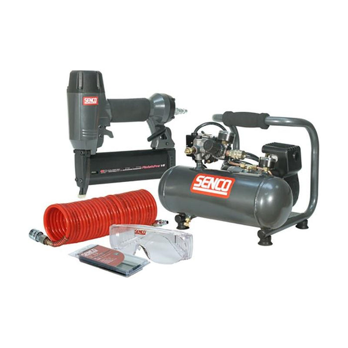 Senco Finish Pro 18 Pneumatic Nailer & 1 HP Compressor Kit 110V Senco - Town Tools