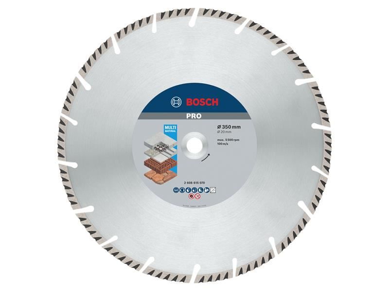 Bosch Powertool Accessories PRO Multi Material Diamond Cutting Disc 350 x 20mm Bosch Powertool Accessories - Town Tools