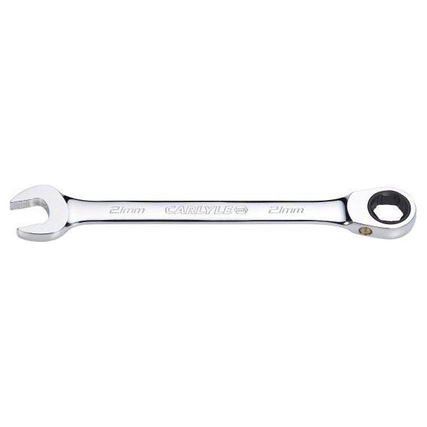 Carlyle Hand Tools Flat Ratcheting Wrench Stnd Length-21mm RW021M Caryle Tools - Town Tools 