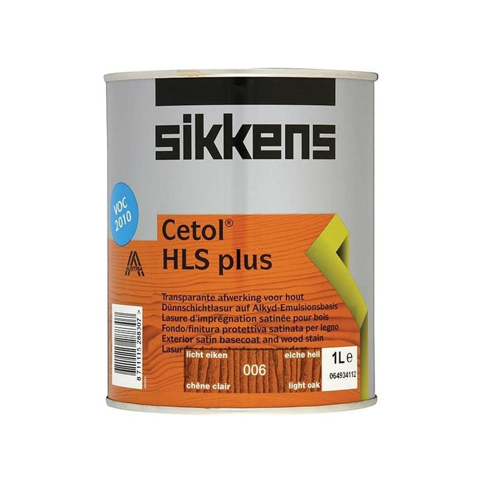Sikkens Cetol HLS Plus Translucent Woodstain Light Oak 1 litre Sikkens - Town Tools