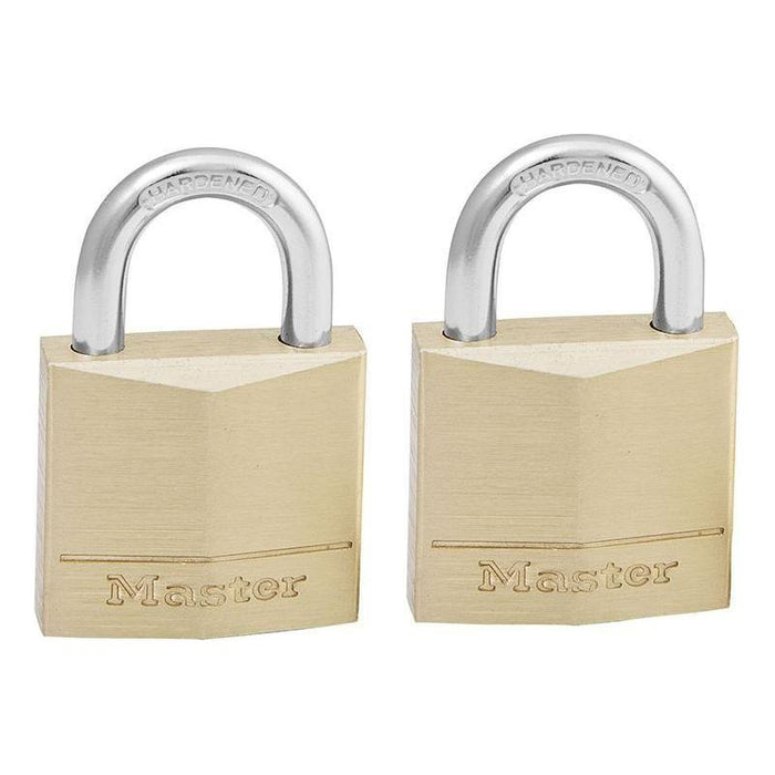 Master Lock Solid Brass 30mm Padlock 4-Pin - Keyed Alike x 2 Master Lock - Town Tools