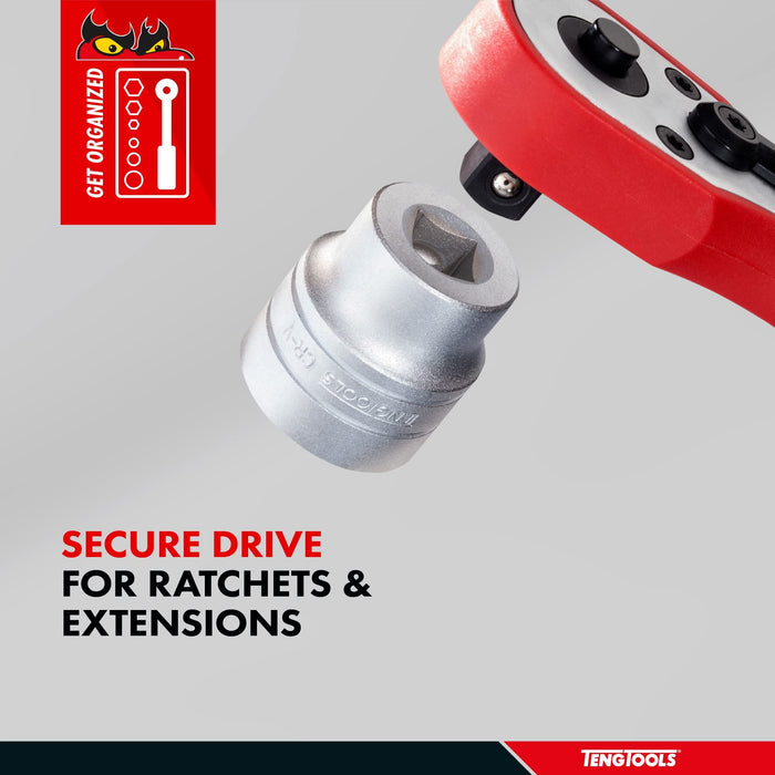 Teng Tools 1/4" Socket 6 pt Metric 8mm Teng Tools - Town Tools 