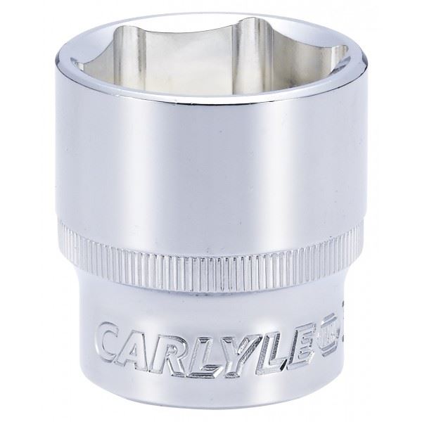 Carlyle Tools Socket - Shallow - Metric Standard - 1/2In. Dr - 30 mm