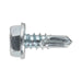 Sealey Self Drilling Screw 4.8 x 13mm Hex Head Zinc Pack of 100 SDHX4813 Sealey - Town Tools 